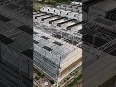 Σύγχρονο έξυπνο ηλιακό φωτοβολταϊκό θερμοκήπιο πολλαπλών ανοιγμάτων πολυκαρβονικού πάνελ Venlo