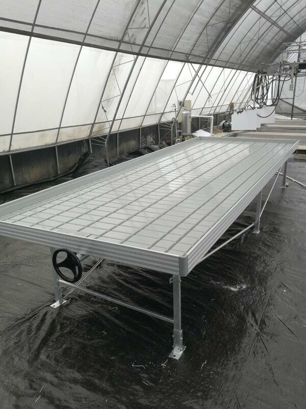 Φυτώριο θερμοκηπίου Ebb Flow Seedling Rolling Bench Grow Tables για την καλλιέργεια διαφόρων τύπων φυτών